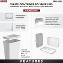 REV A SHELF : Green Polymer Lid for Rev-A-Shelf® 32 qt. Waste Containers