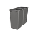 REV A SHELF : 35 qt. Orion Gray Polymer Replacement Waste Container for Rev-A-Shelf® Pullouts