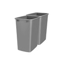 REV A SHELF : 35 qt. Silver Polymer Replacement Waste Container for Rev-A-Shelf® Pullouts