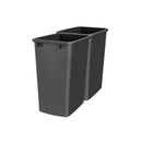 REV A SHELF : 35 qt. Black Polymer Replacement Waste Container for Rev-A-Shelf® Pullouts