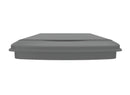 REV A SHELF : Metallic Silver Polymer Lid for Rev-A-Shelf® 35 qt. Waste Containers