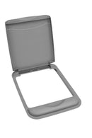 REV A SHELF : Metallic Silver Polymer Lid for Rev-A-Shelf® 50 qt. Waste Containers