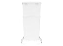 REV A SHELF : White Steel Pullout Waste Container