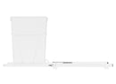 REV A SHELF : White Steel Pullout Waste Container