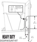 REV A SHELF : Door Mount Kit for Rev-A-Shelf® RVKD Series Pullout Waste Containers