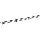 29" Wide Matte Black Wire Shoe Fence for Shelving