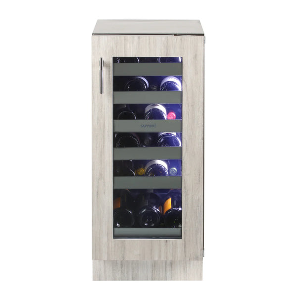 Sapphire Series 5, 15"W, Glass Door, Indoor, Panel Ready, Residential Refrigerator Indoor 15" Beverage Center