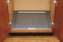 REV A SHELF : Silver Polymer Trim-to-Fit Drip Tray for 27" - 30" Vanity Sink Base Cabinets