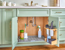 REV A SHELF : Gray Flexible Polymer Trim-to-Fit Drip Tray for 21" - 24" Vanity Sink Base Cabinets
