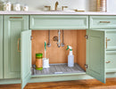REV A SHELF : Gray Flexible Polymer Trim-to-Fit Drip Tray for 21" - 24" Vanity Sink Base Cabinets