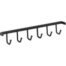 Matte Black Screw-Mount Belt Rack