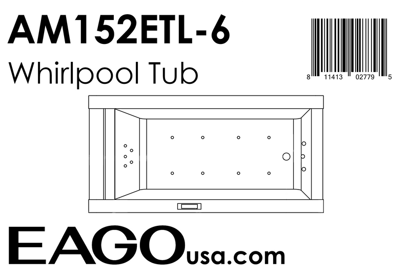 EAGO  Whirlpool Tub