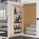 15" Wood Door Mount Spice Rack
