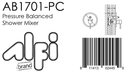 ALFI brand AB1701 Shower Mixer