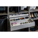Grey Felt 5-Compartment Jewelry Organizer Drawer