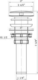 ALFI brand AB5009 Bathroom Sink Drain