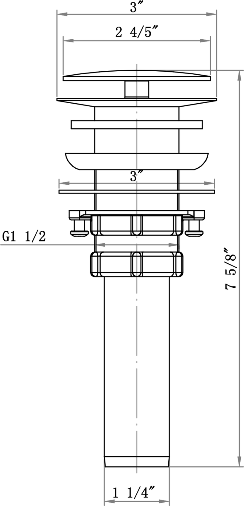 ALFI brand AB5009 Bathroom Sink Drain