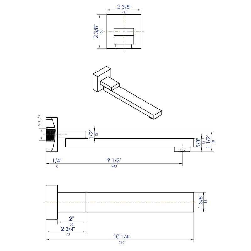 ALFI brand AB7701 Tub Spout