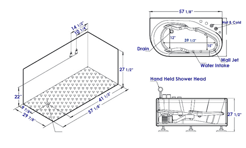 EAGO  Whirlpool Tub