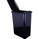 Box of 4 Black 35 Quart Plastic Waste Containers