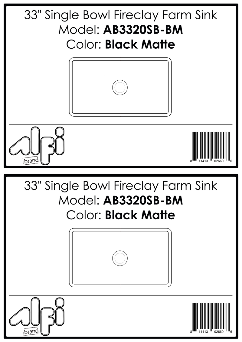 ALFI brand AB3320SB Kitchen Sink