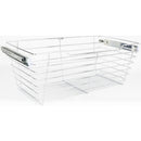 Chrome Closet Pullout Basket with Slides 14"D x 23"W x 11"H