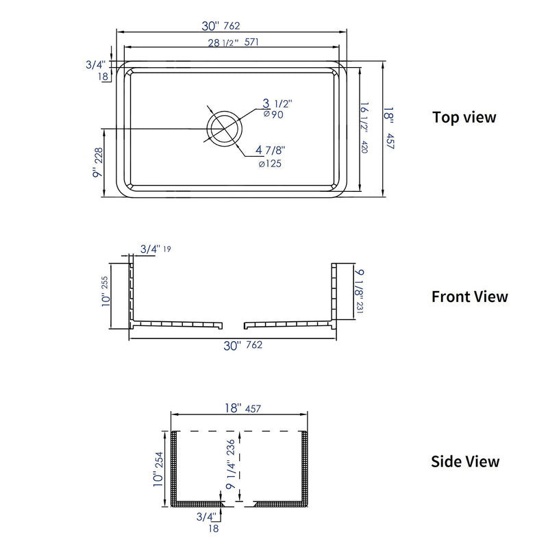 ALFI brand ABF3018 Kitchen Sink