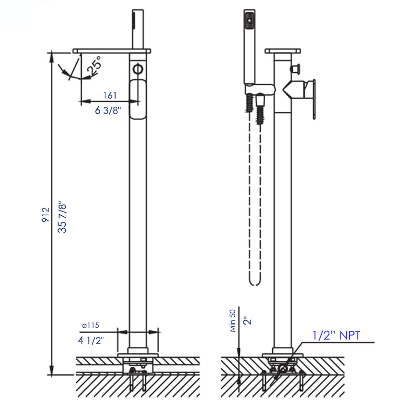 ALFI brand AB2875 Tub Filler