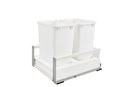 REV A SHELF : Tandem Pullout Waste Container w/ Soft-Close