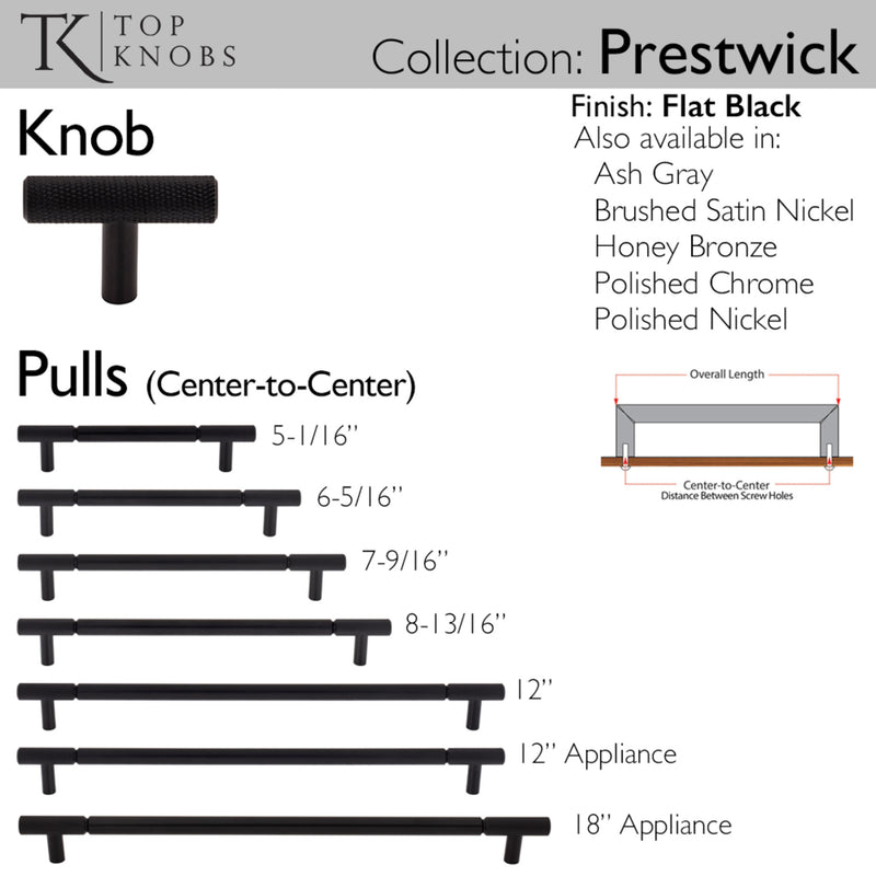 Top Knobs Prestwick 6 5/16" Center to Center Bar Pull