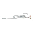 24VDC 2 m (79") Barrel/2 Screw Terminal Tee Starter Lead, White