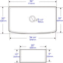 ALFI brand ABFC3620S Kitchen Sink