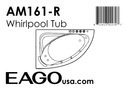 EAGO  Whirlpool Tub