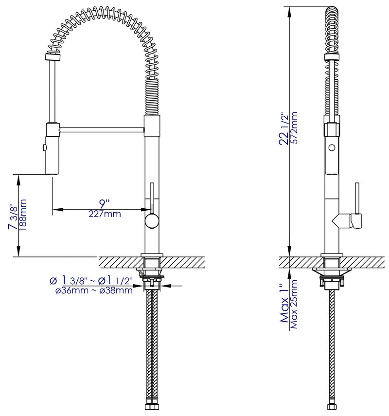 ALFI brand ABKF3732 Kitchen Faucet