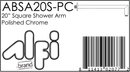 ALFI brand ABSA20S Shower Arm