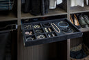 Black Felt 10-Compartment Jewelry Organizer Drawer