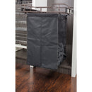 Dark Bronze 18" Deep Pullout Canvas Hamper with Removable Laundry Bag