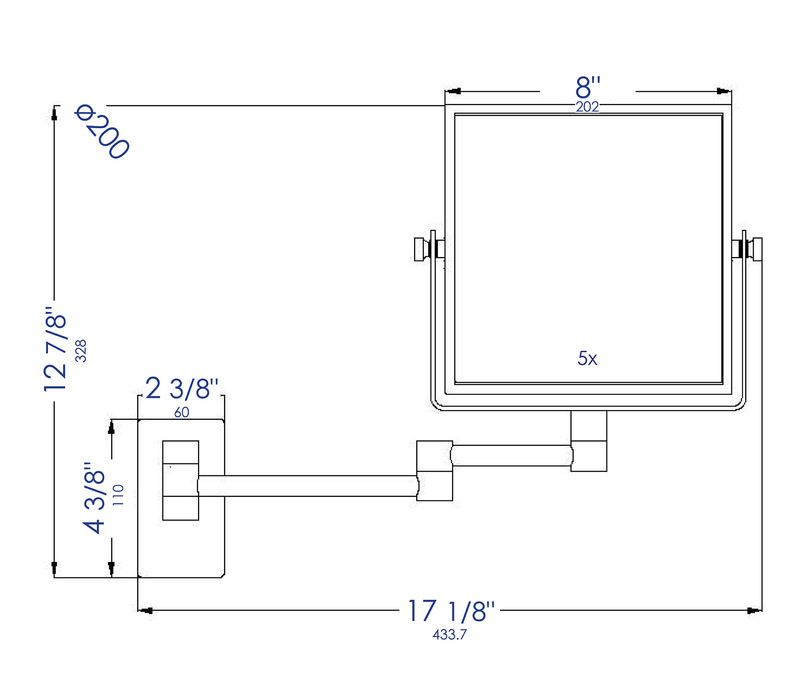 ALFI brand ABM8WS Mirror