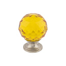 Top Knobs: Crystal Amber Crystal