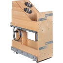 8" "No Wiggle" Powered Vanity Pullout for 12" Standard Full Height Base Cabinet