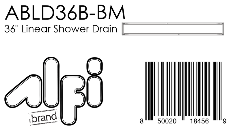 ALFI brand ABLD36B Shower Drain