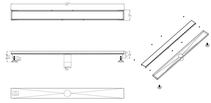 ALFI brand  Shower Drain