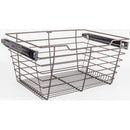 Dark Bronze Closet Pullout Basket with Slides 14"D x 23"W x 11"H