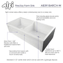ALFI brand AB3918ARCH Kitchen Sink