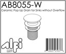 ALFI brand AB8055 Bathroom Sink Drain