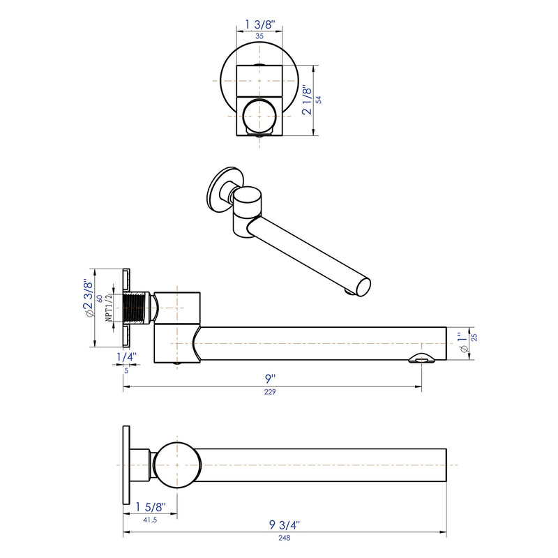 ALFI brand AB6601 Tub Spout