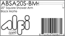 ALFI brand ABSA20S Shower Arm