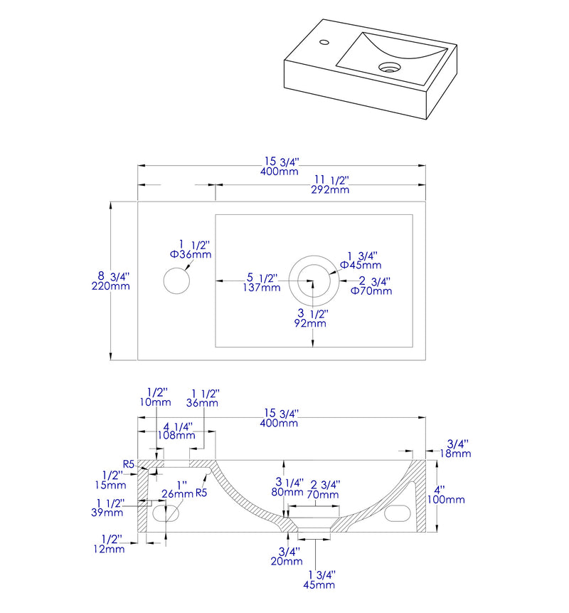 ALFI brand  Bathroom Sink