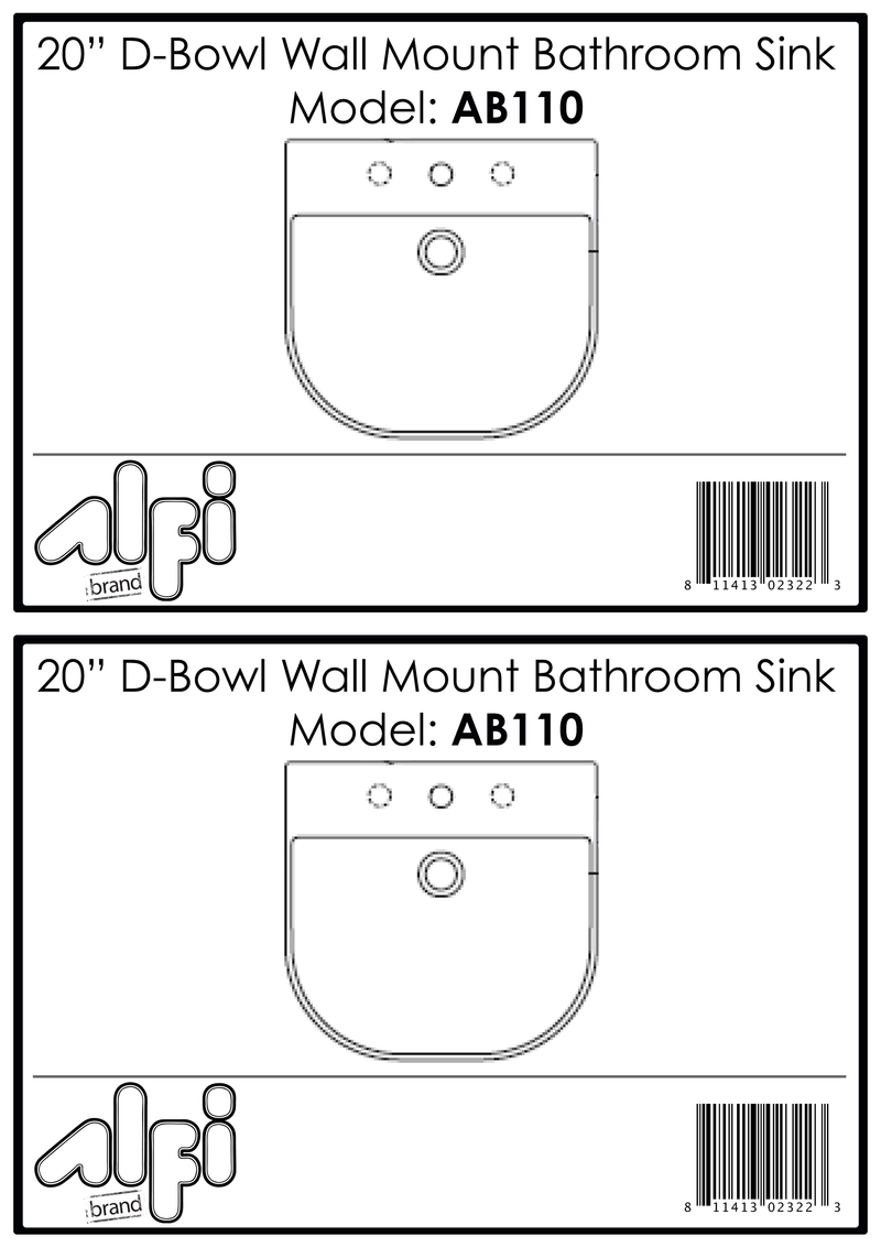 ALFI brand  Bathroom Sink