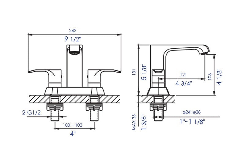 ALFI brand AB1493 Bathroom Faucet